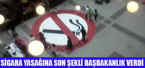 BAŞBAKANLIKTAN SİGARA GENELGESİ