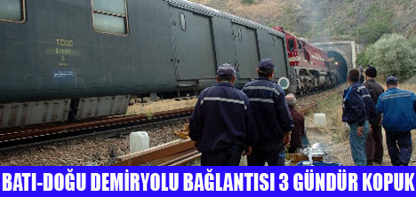 TREN TÜNELDE RAYDAN ÇIKTI