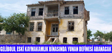 KAYMAKAMLIK'TA DEFİNE ARANACAK