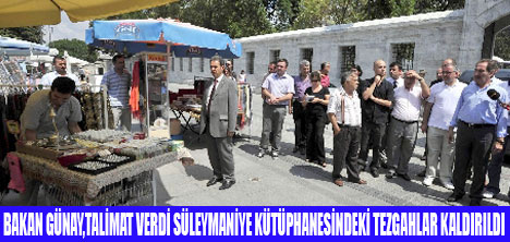 SÜLEYMANİYE  KÜTÜPHANESİ ÇEVRESİ DÜZENLENİYOR