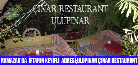 ÇINAR RESTAURANTTA İFTAR KEYFİ