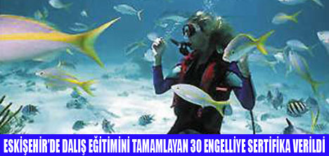 ENGELLİLER, SERTİFİKALI DALICI OLDU