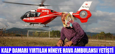 NİNEYE HAVA AMBULANSI YETİŞTİ