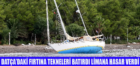 DATÇADA FIRTINA 2 TEKNEYİ BATIRDI