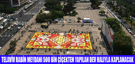 500 BİN ÇİÇEKTEN DEV HALI