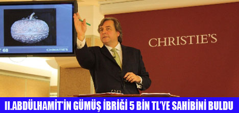 II.ABDÜLHAMİTİN İBRİĞİ SATILDI