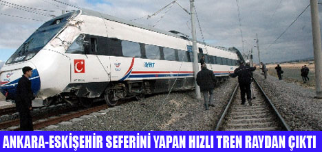 HIZLI TREN RAYDAN ÇIKTI