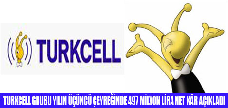 TURKCELL 3. ÇEYREK KÂRINI AÇIKLADI