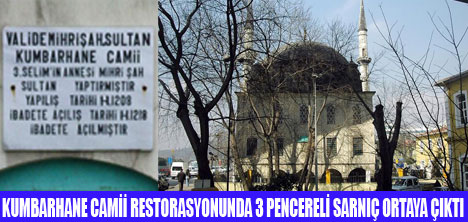 CAMİ RESTORASYONUNDA SARNIÇ ÇIKTI