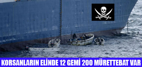 21 GEMİ 200 MÜRETTEBAT KORSAN ELİNDE