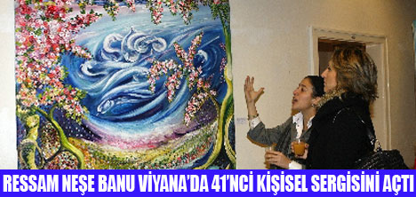 RESSAM NEŞE BANU 41NCİ SERGİSİNDE