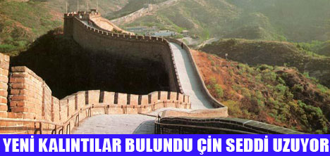 ÇİN SEDDİNİN 11 YENİ BÖLÜMÜNE ULAŞILDI