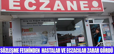 ECZACILAR SÖZLEŞMELERİ REDDEDECEK