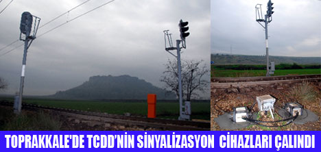 TCDDNİN SİNYALİZASYON CİHAZI ÇALINDI