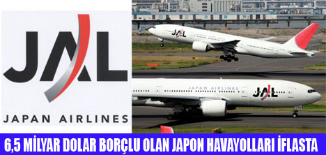 JAPON HAVAYOLLARI İFLASTA