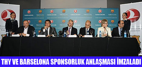 BARSELONA İLE SPONSORLUK ANLAŞMASI