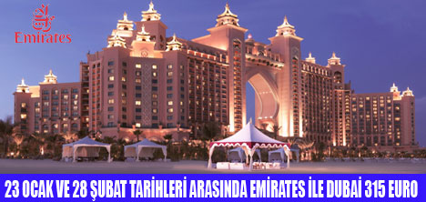 EMİRATES İLE DUBAİ 315 EURO