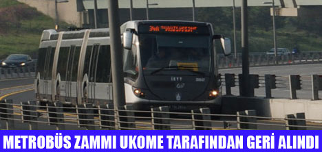 METROBÜS YENİDEN 1.5 LİRA