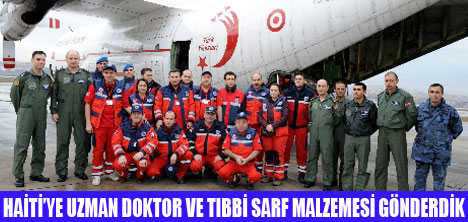 HAİTİYE UZMAN DOKTOR GÖNDERDİK