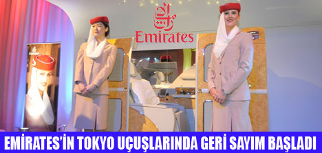 EMİRATES DUBAİDEN JAPONYAYA UÇUYOR