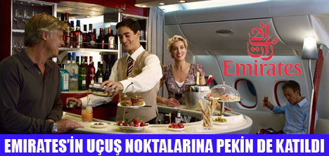 EMIRATES A380 İLE PEKİNE UÇUYOR