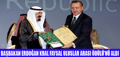 ERDOĞANA ARAP DÜNYASINDAN ÖDÜL