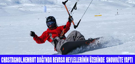 NEMRUT DAĞINDA SNOWKİTE KEYFİ