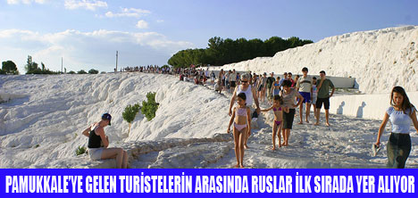 PAMUKKALEDE TURİST SAYISI %40 ARTTI