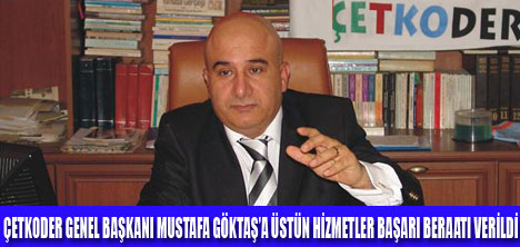 MUSTAFA GÖKTAŞA ÜSTÜN HİZMET ÖDÜLÜ