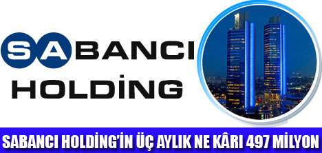 SABANCI HOLDİNGİN KÂRI% 145 ARTTI