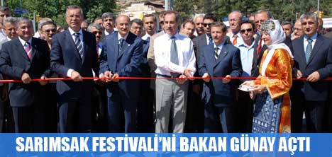 SARIMSAK FESTİVALİNİ BAKAN GÜNAY AÇTI