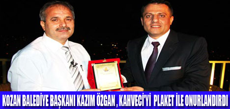 KAHVECİ YE TEŞEKKÜR PLAKETİ