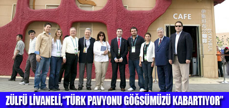 TÜRK PAVYONUNA ZİYARETÇİ AKINI