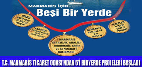 MARMARİS İÇİN 5İ BİRYERDE PROJELERİ