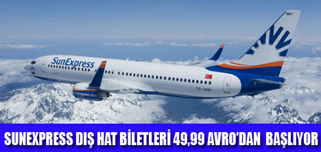 SUNEXPRESS,FRANKFURT'A UÇUYOR