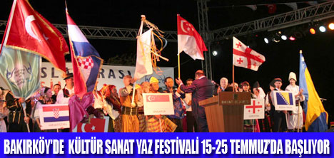 KÜLTÜR SANAT YAZ FESTİVALİ BAŞLIYOR