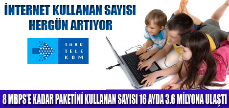 İNTERNET DEVRİMİNİN ADI 8 MBPS