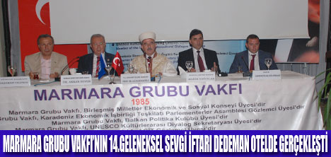 MARMARA GRUBU 14. İFTARINI VERDİ