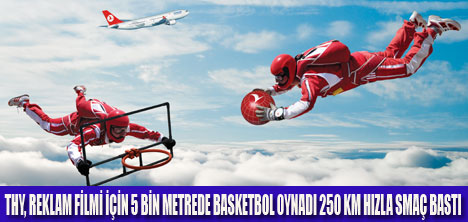 5 BİN METREDE BASKET MAÇI