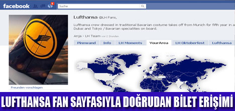 FACEBOOK ÜZERİNDEN LUFTHANSA ERİŞİMİ