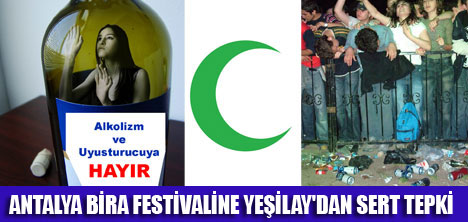 YEŞİLAYDAN BİRA FESTİVALİNE TEPKİ