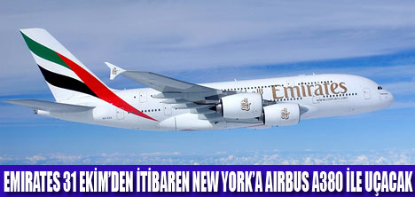 EMIRATES JFK'YA AIRBUS A380 İLE UÇACAK