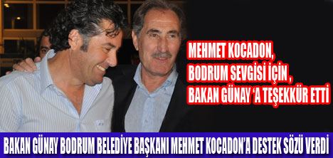 BAKAN GÜNAYDAN BODRUM SEVGİSİ