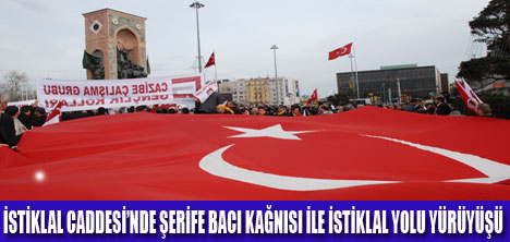 ŞEHİT ŞERİFE BACI TAKSİMDE ANILDI