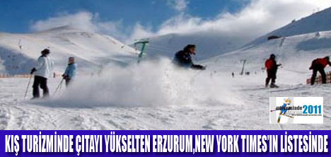 ERZURUM, NEW YORK TIMESIN LİSTESİNDE