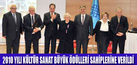 KÜLTÜR SANAT BÜYÜK ÖDÜLLERİ VERİLDİ