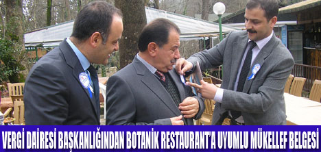 BOTANİK RESTAURANTA ANLAMLI ÖDÜL