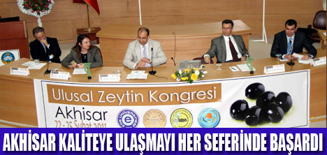 ULUSAL ZEYTİN KONGRESİ SONA ERDİ