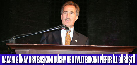 BAKAN GÜNAY ALMANYA'DA