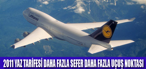 LUFTHANSA NIN HİZMETLERİ GENİŞLİYOR